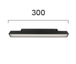 Pakabinamas šviestuvas 11W LED linijinis šviestuvas į magnetines sistemas VIOKEF MAGNETIC, juodas, 3000/4000/6000K, 4244300S