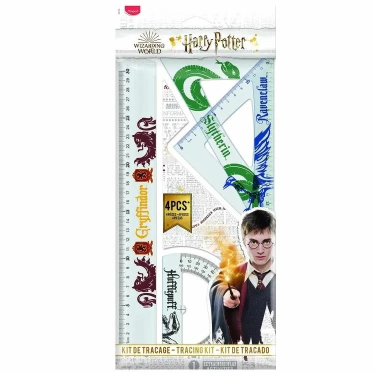 Liniuočių rinkinys Maped, Harry Potter, 4 vnt.