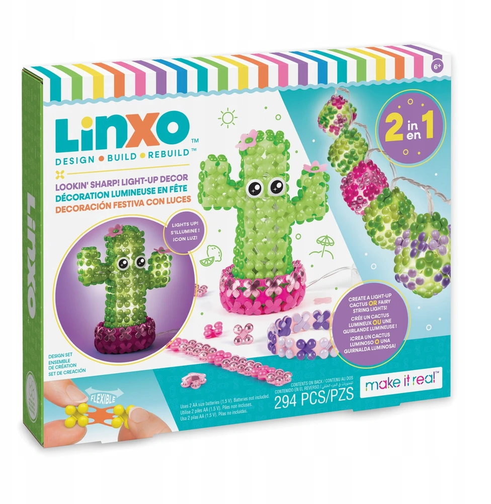 MAKE IT REAL „LinXo“ šviečiančių kambario dekoracijų rinkinys