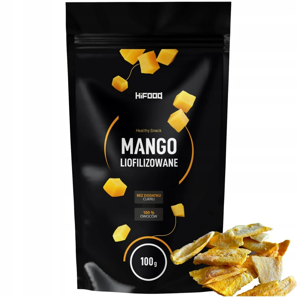 Liofilizuotas mangas 100g Šaltyje džiovintas SLICES PREMIUM HiFOOD