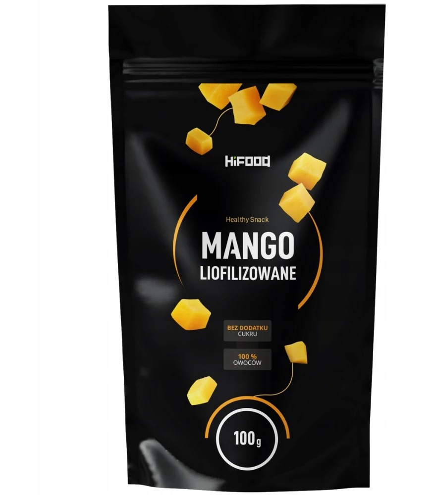 Liofilizuotas mangas 100g Šaltyje džiovintas SLICES PREMIUM HiFOOD
