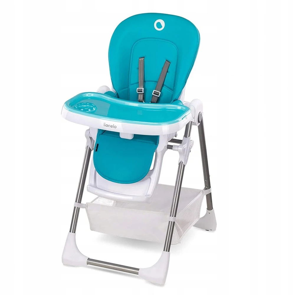 Lionelo Linn Plus Turquoise aukšta kėdutė