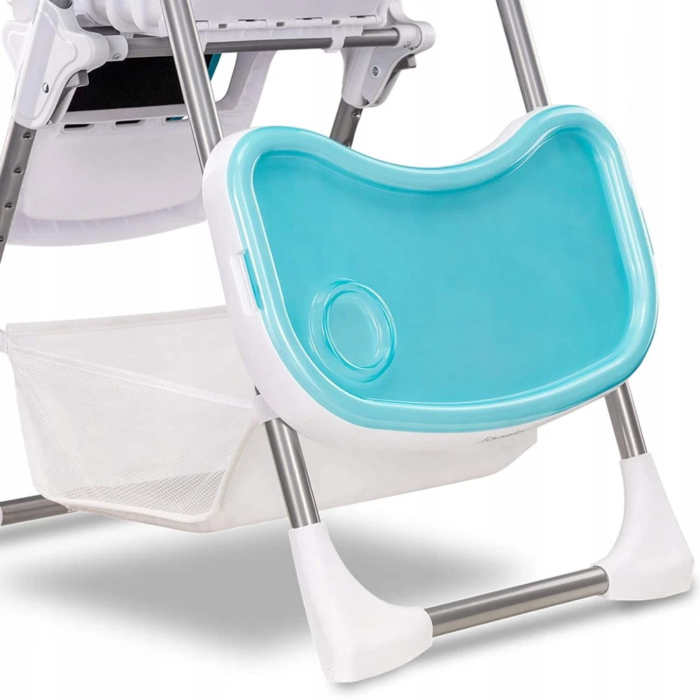 Lionelo Linn Plus Turquoise aukšta kėdutė