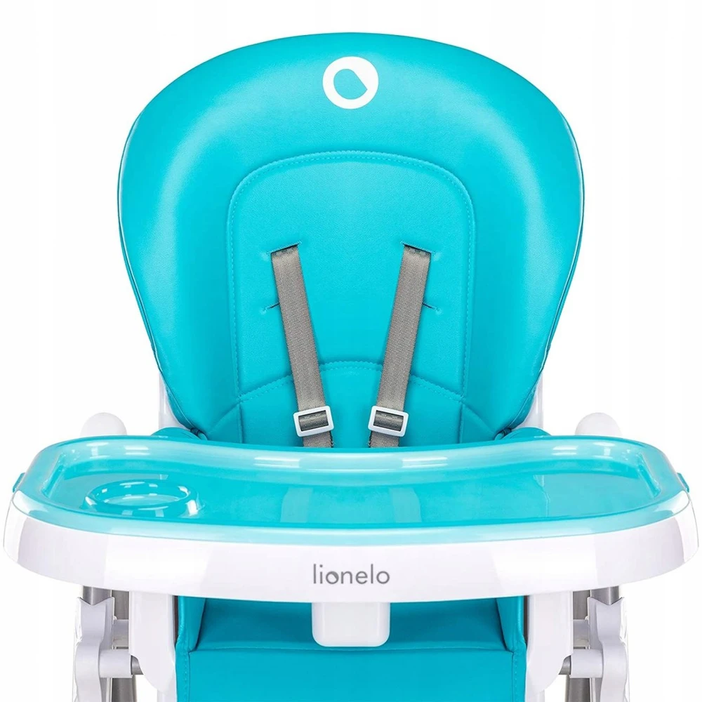 Lionelo Linn Plus Turquoise aukšta kėdutė