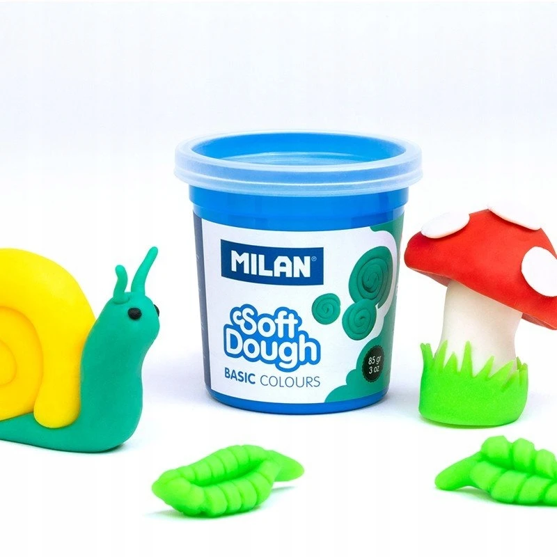 Lipdymo masė Milan Soft Dough, 10 spalvų