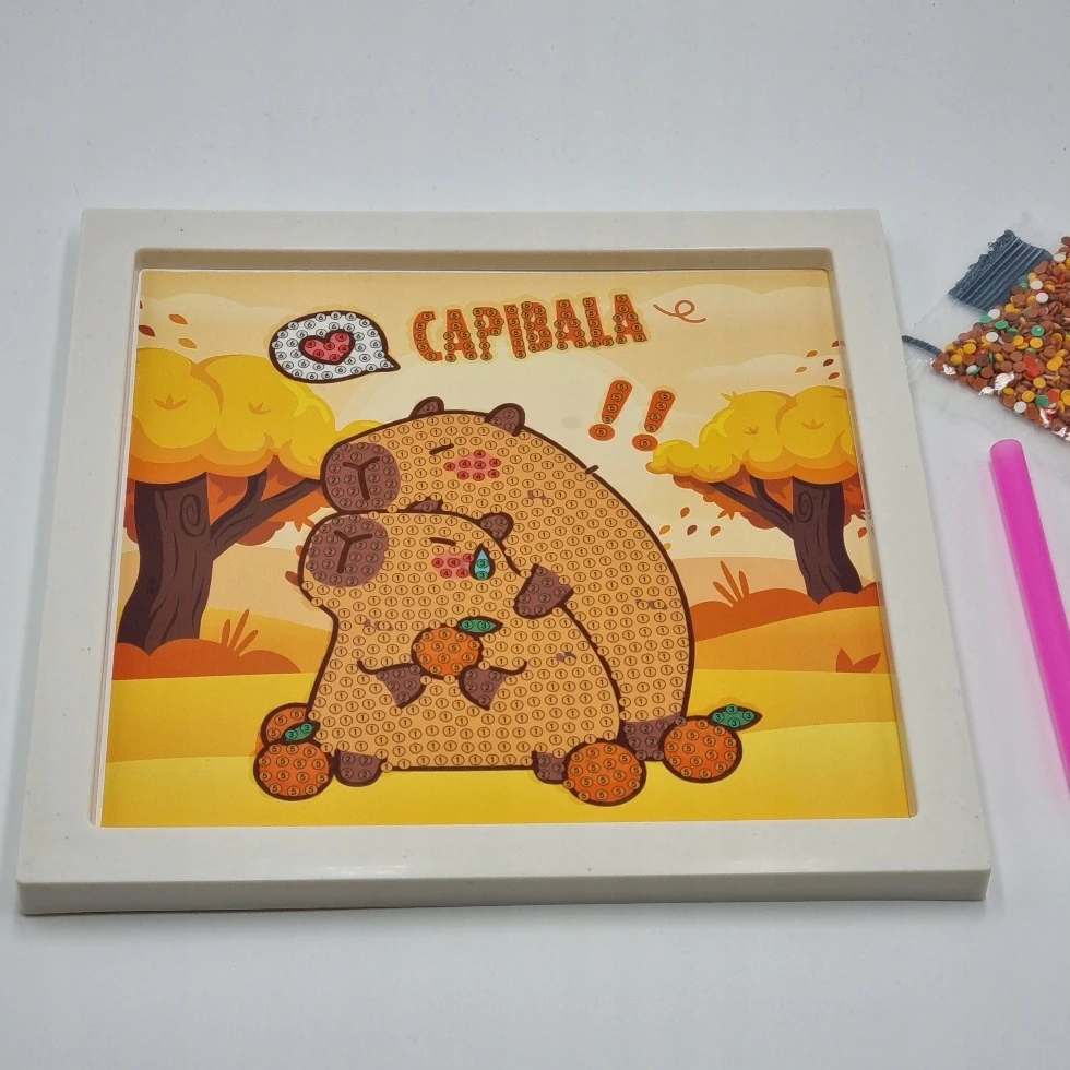 Lipnus deimantinis mozaikos lipdukas CAPIBRA rėmelyje