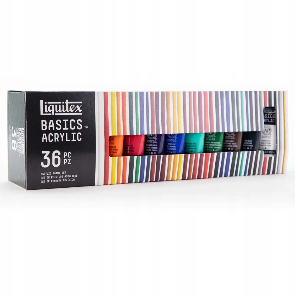 Liquitex Basics akriliniai dažai, 36x22 ml rinkinys