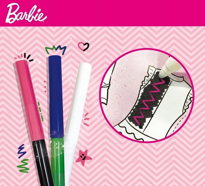 Lisciani Vaikiškas Barbie mados dizaino rinkinys su pieštukais