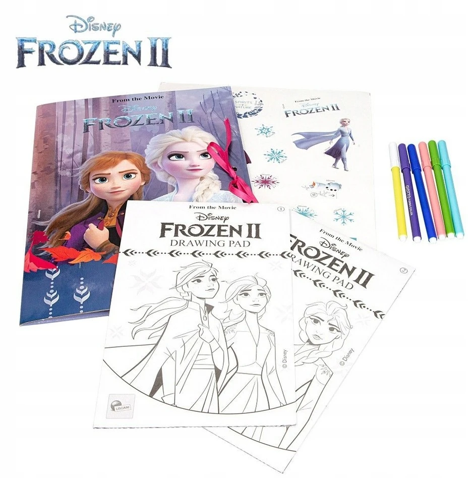Lisciani Frozen Ii kūrybinis rašomasis stalas su piešimo lenta ir priedais