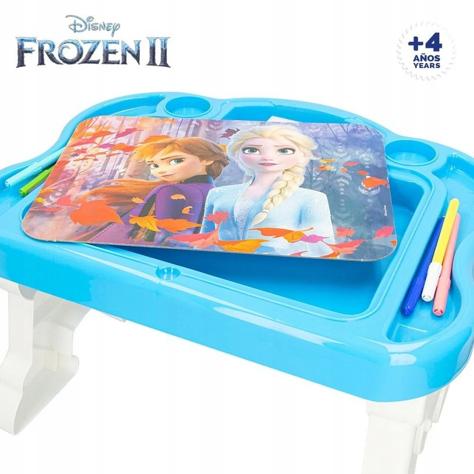 Lisciani Frozen Ii kūrybinis rašomasis stalas su piešimo lenta ir priedais