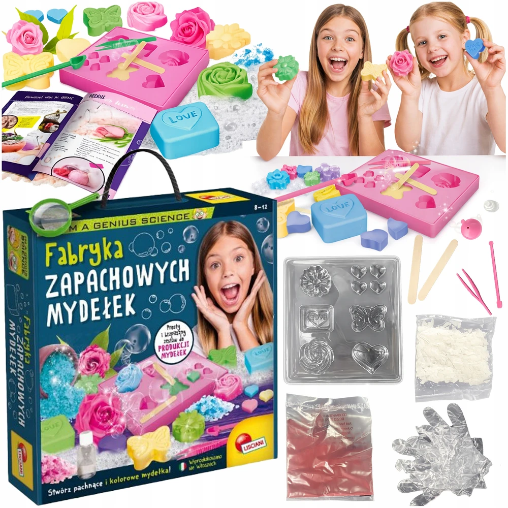 Lisciani KŪRYBINGAS ŽAISLAS MERGAITĖMS nuo 8 iki 12 METŲ MUILO GAMYLA