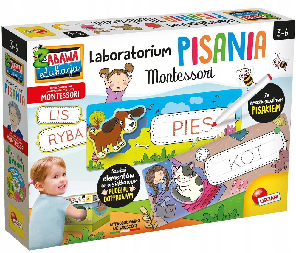 Edukacinis žaidimas Montessori Rašymo laboratorija Lisciani