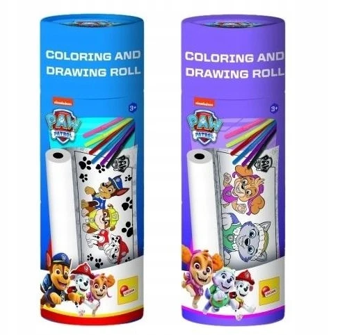 Lisciani Paw Patrol piešimo ritinėlis su flomasteriais