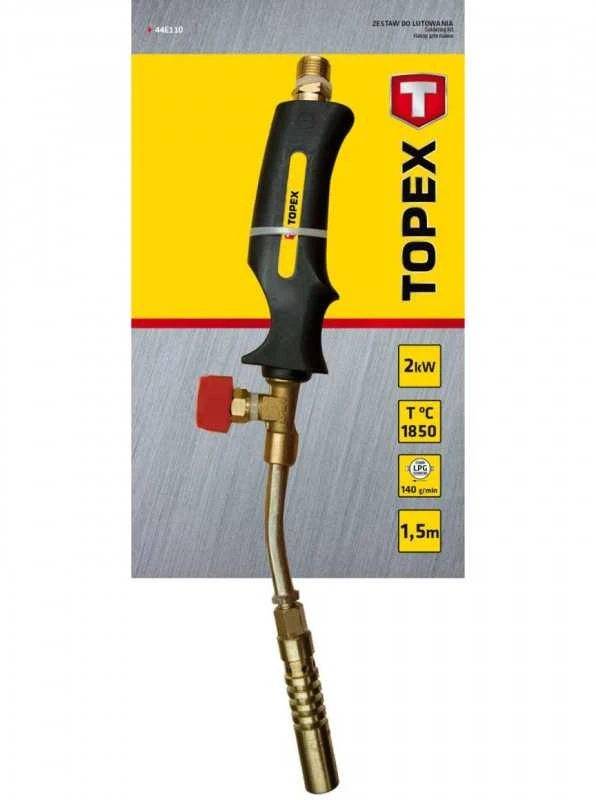 Litavimo komplektas TOPEX 44E110: 2 kW degiklis, 1850°C