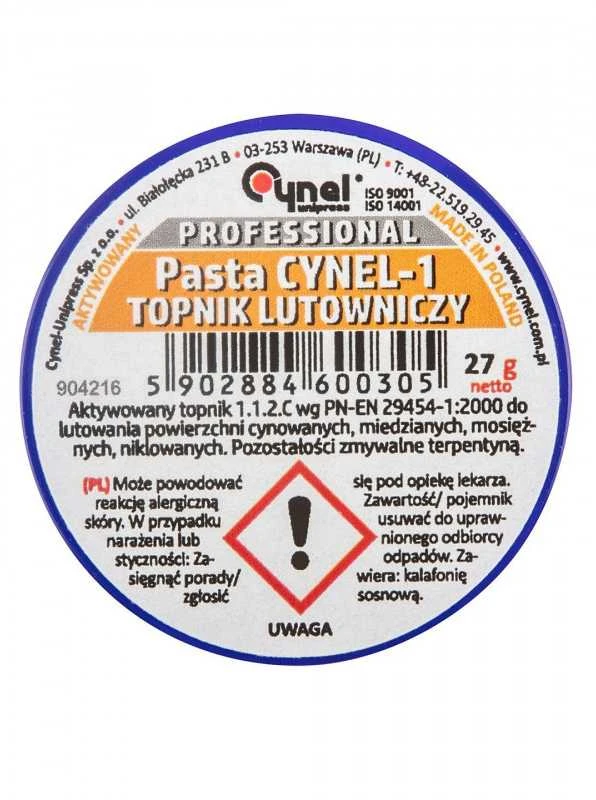 Topex Litavimo pasta CYNEL, 27 g