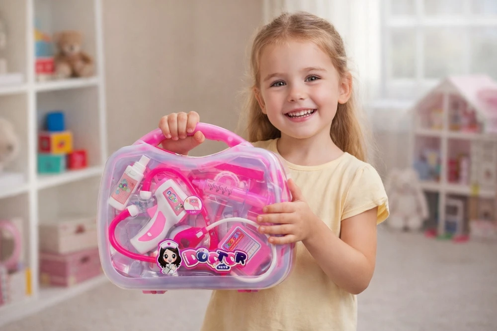 LITTLE DOCTOR DOCTOR RINKINYS DĖŽUTĖJE GYDYTOJAS LAGAMINIS ŠVIESOS GARSAS