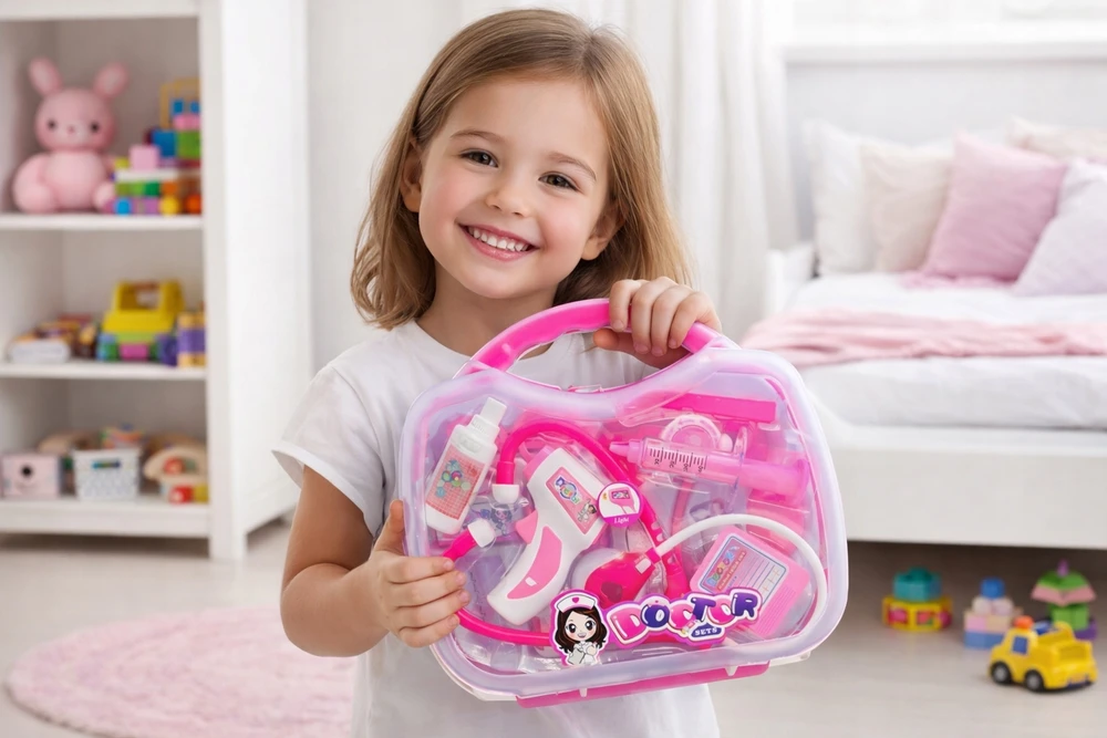 LITTLE DOCTOR DOCTOR RINKINYS DĖŽUTĖJE GYDYTOJAS LAGAMINIS ŠVIESOS GARSAS