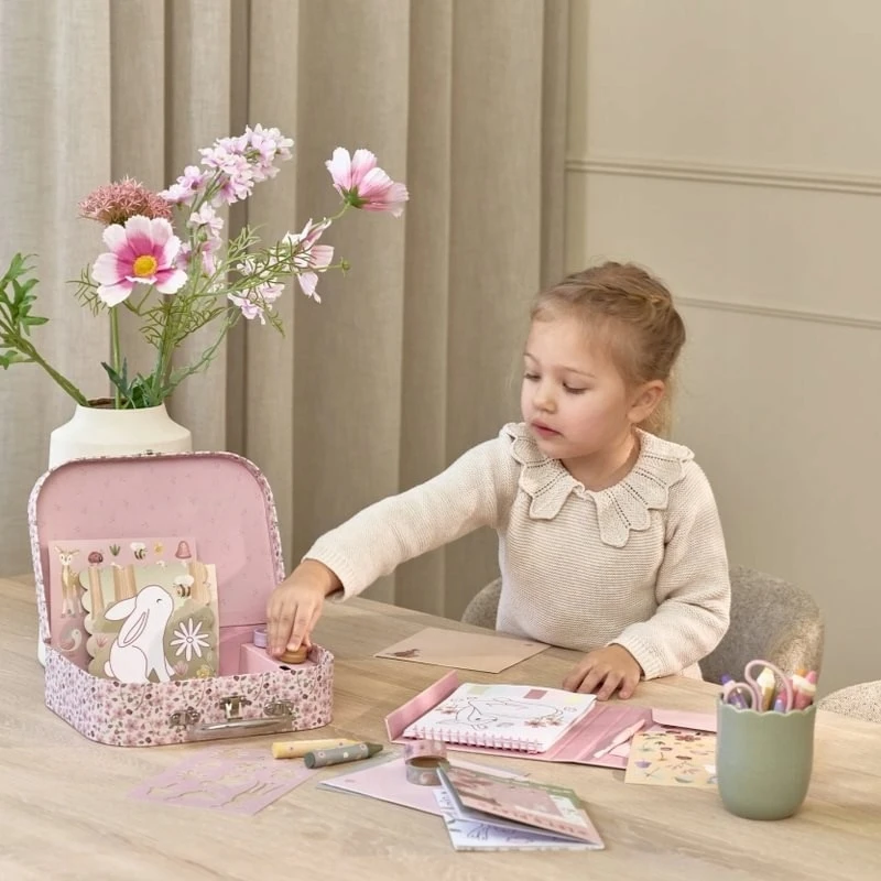LITTLE DUTCH Art rinkinys - Creative lagaminas Rosa & Friends