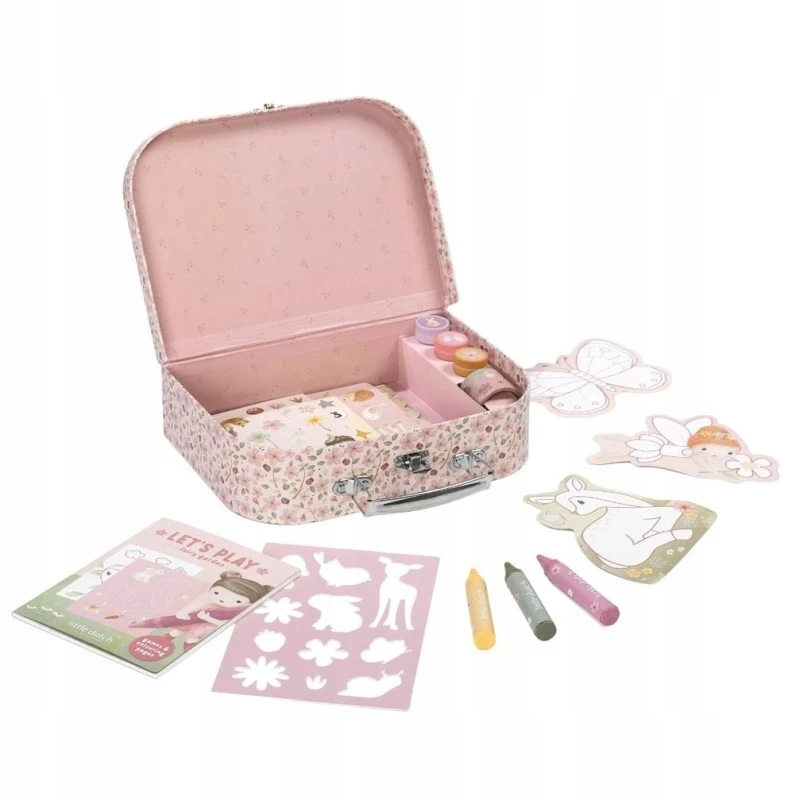 LITTLE DUTCH Art rinkinys - Creative lagaminas Rosa & Friends