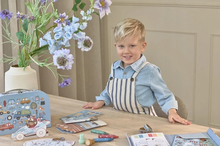 „Little Dutch Creative“ lagaminai „Jim & Friends“ meno reikmenys