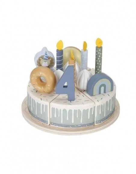 Medinis gimtadienio tortas Little Dutch, melsvas