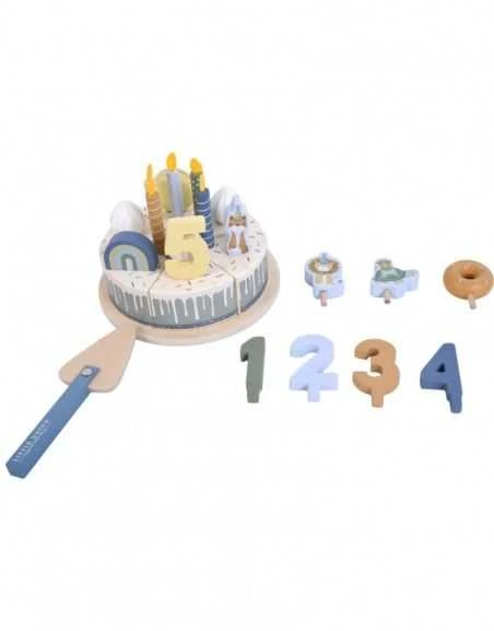 Medinis gimtadienio tortas Little Dutch, melsvas