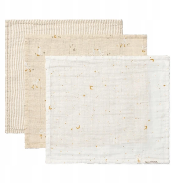 LITTLE DUTCH Muslin sauskelnės 25x25 cm Little Goose