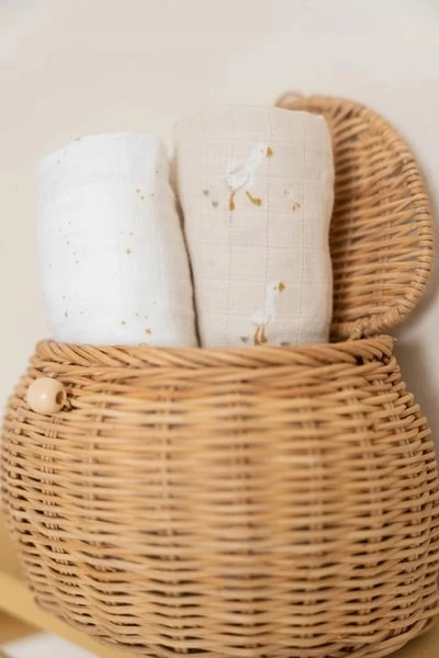 LITTLE DUTCH Muslin sauskelnės 25x25 cm Little Goose
