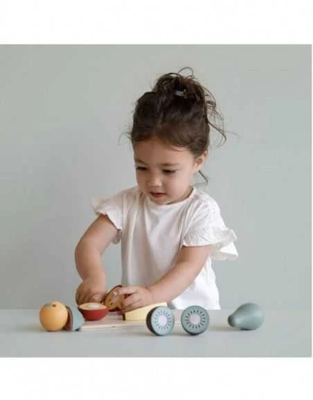LITTLE DUTCH - Pjaustymo lentelė su vaisiais, 2+