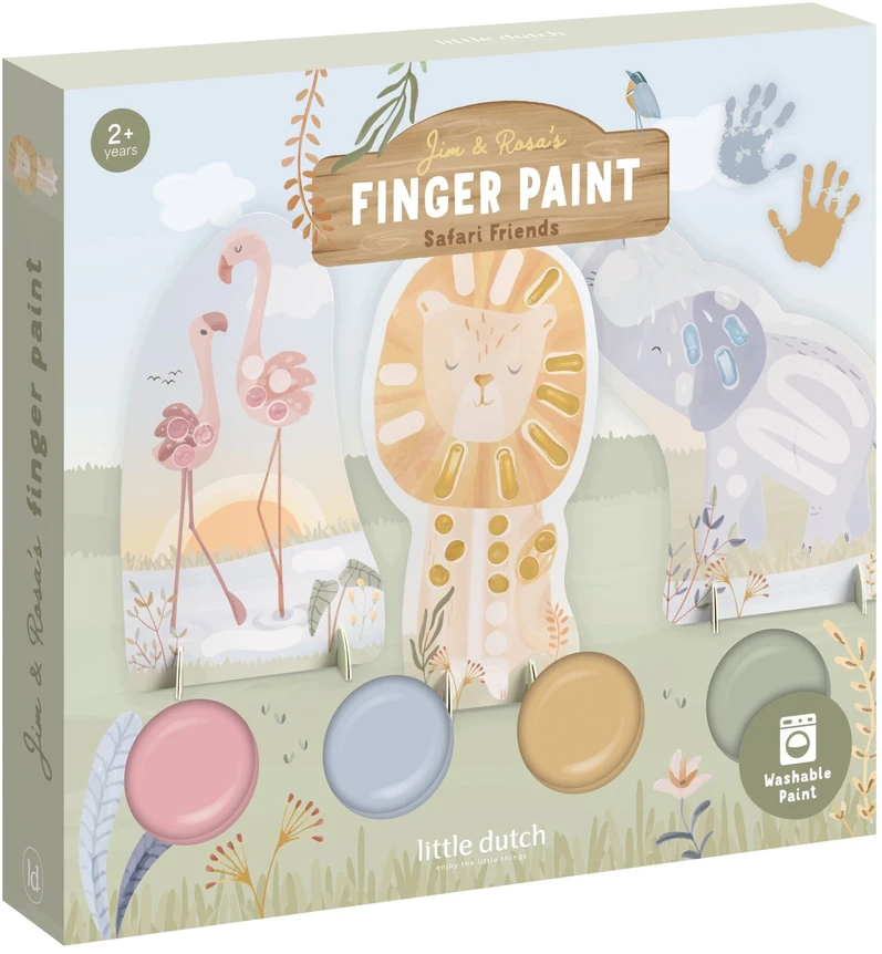 Little Dutch: Safari Finger Painting Kit