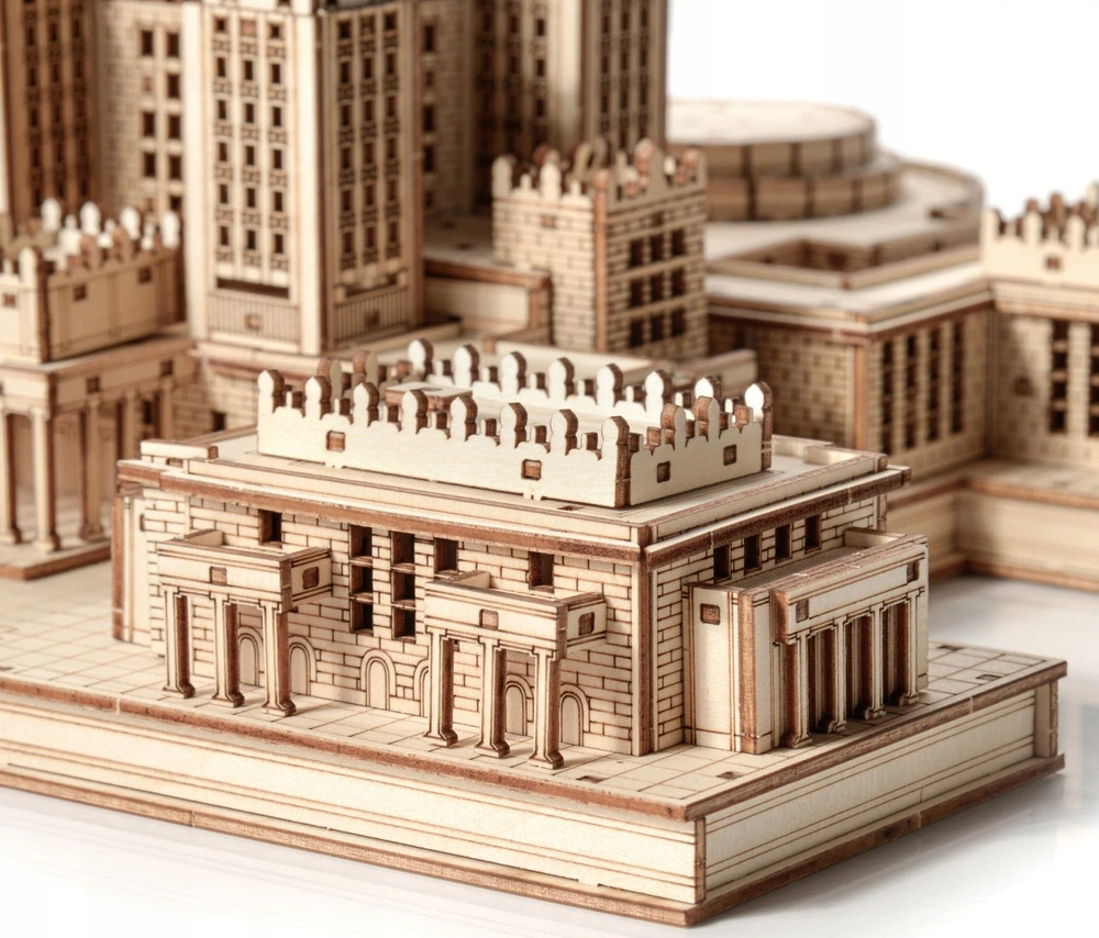 Little Story Medinis 3D galvosūkis Varšuvos kultūros ir mokslo architektūros rūmų modelis