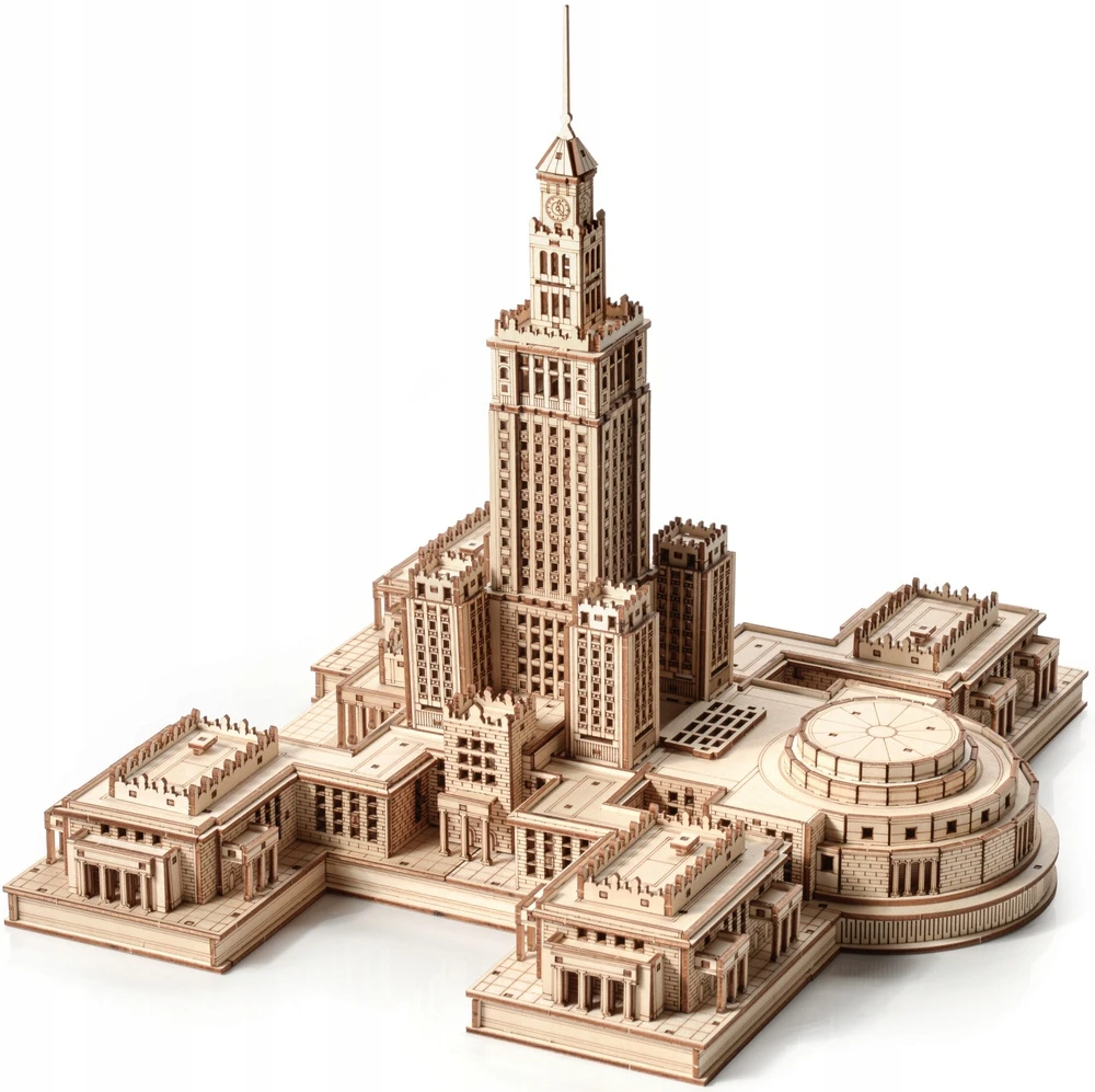 Little Story Medinis 3D galvosūkis Varšuvos kultūros ir mokslo architektūros rūmų modelis