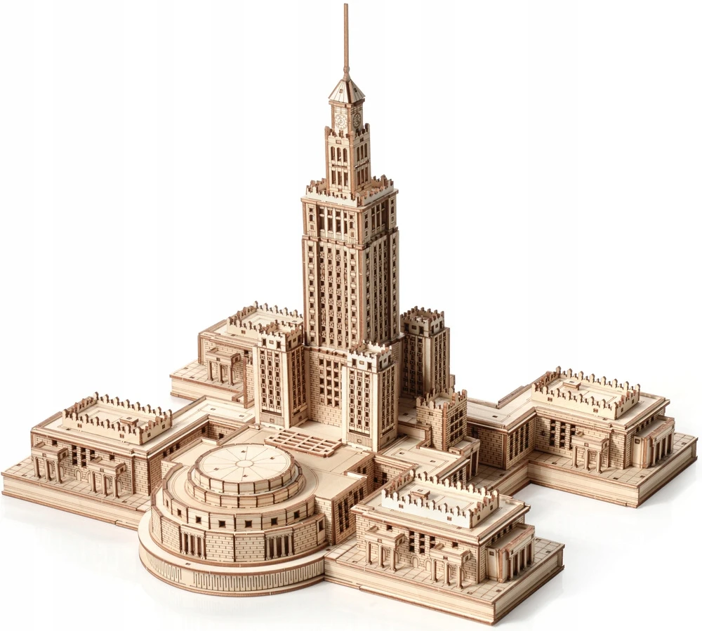 Little Story Medinis 3D galvosūkis Varšuvos kultūros ir mokslo architektūros rūmų modelis