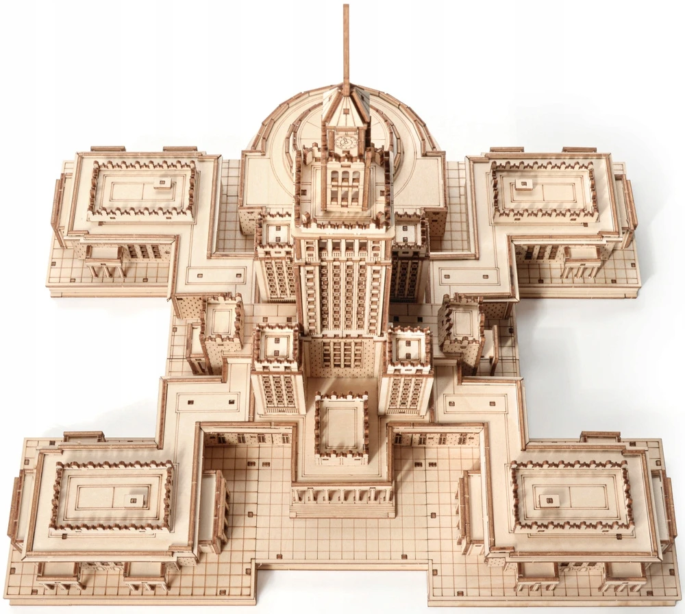 Little Story Medinis 3D galvosūkis Varšuvos kultūros ir mokslo architektūros rūmų modelis