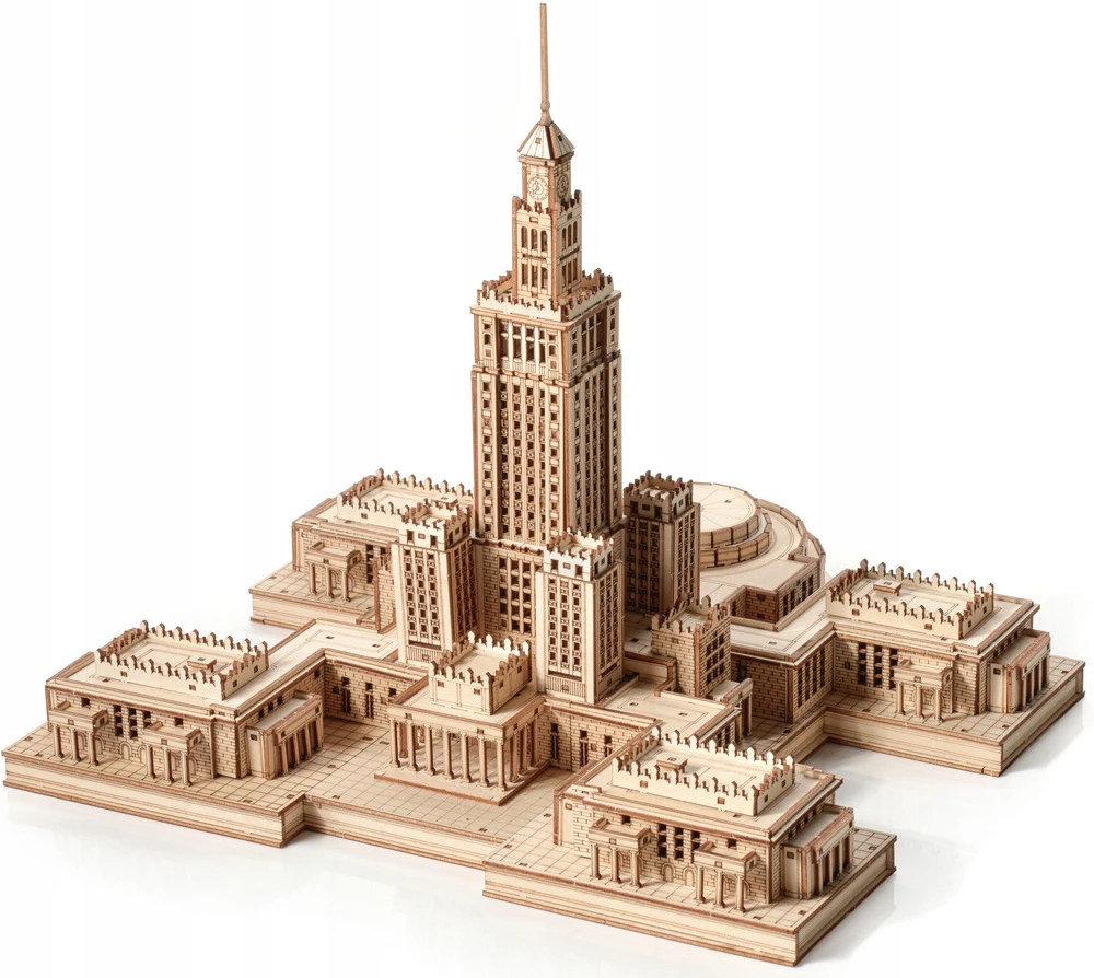 Little Story Medinis 3D galvosūkis Varšuvos kultūros ir mokslo architektūros rūmų modelis