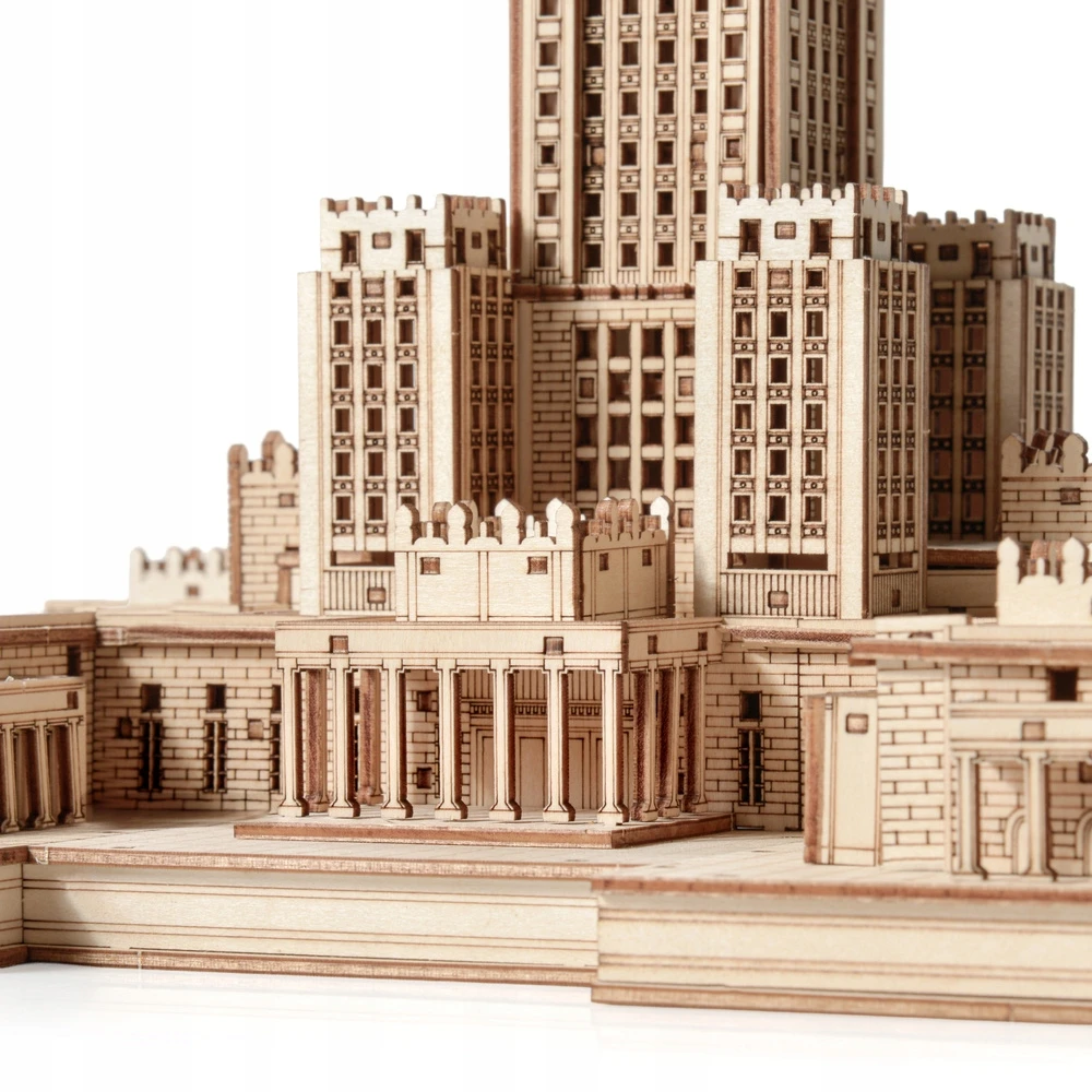 Little Story Medinis 3D galvosūkis Varšuvos kultūros ir mokslo architektūros rūmų modelis
