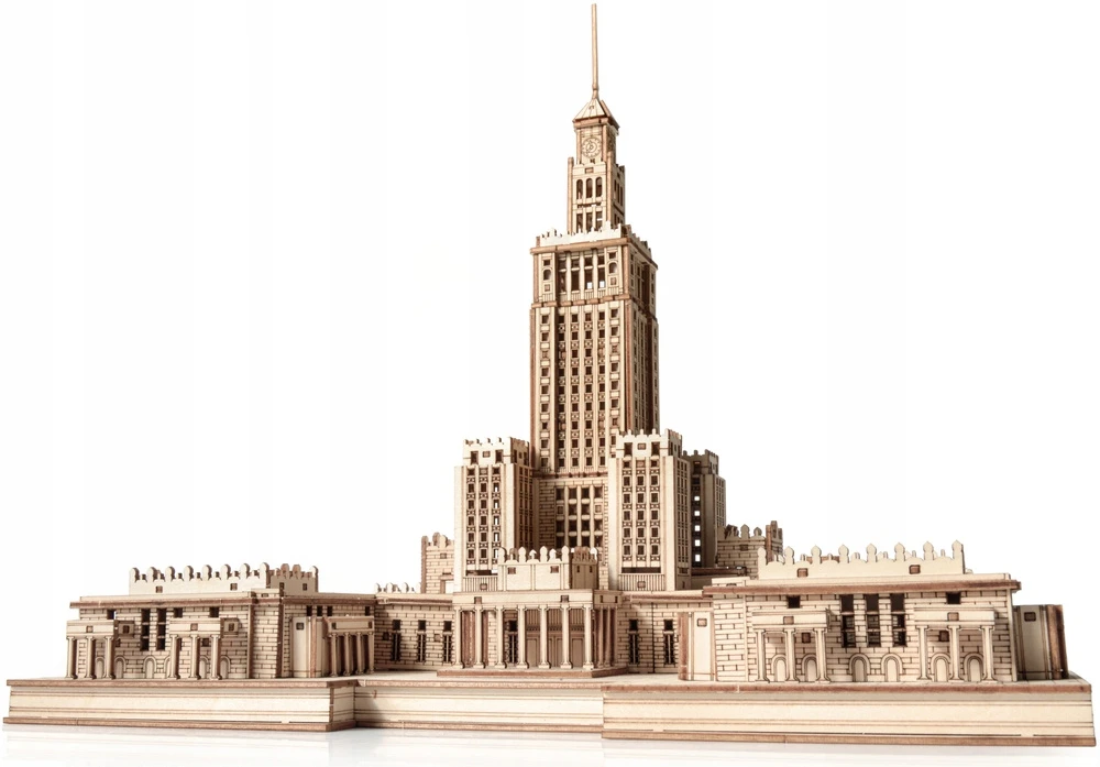 Little Story Medinis 3D galvosūkis Varšuvos kultūros ir mokslo architektūros rūmų modelis