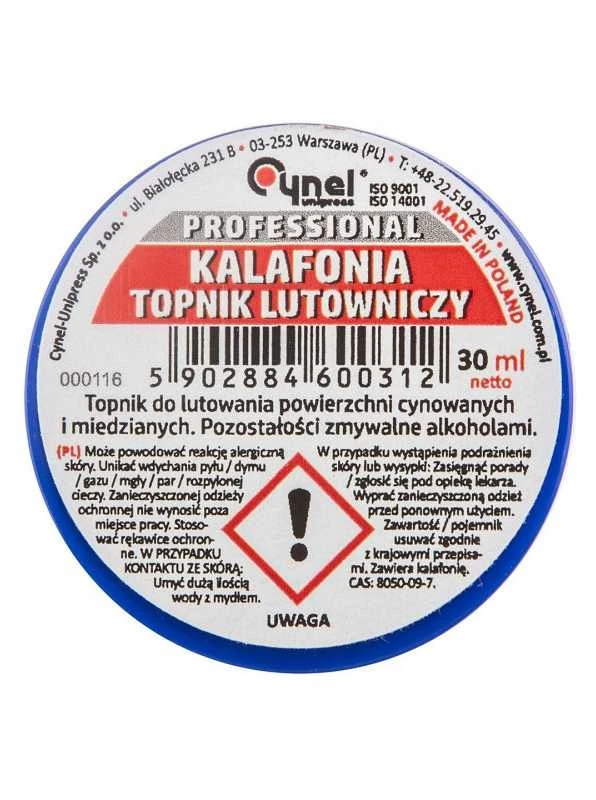Lituoklio kanifolija TOPEX 30 ml