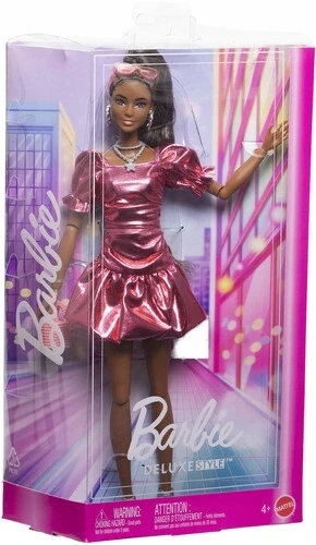Mattel BARBIE DELUXE FASHIONISTAS tamsiaplaukė lėlė (JFP41)