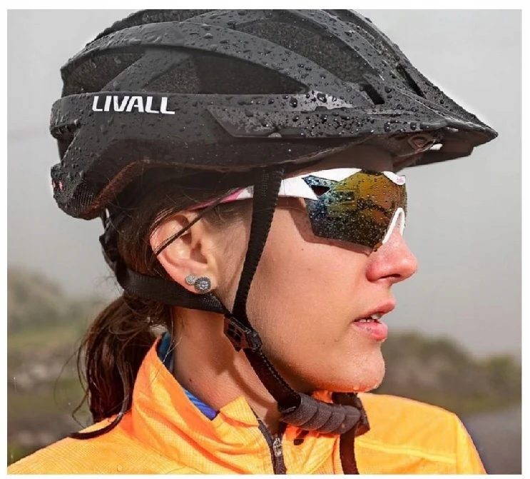 Livall MTB dviračio šalmas su „Bluetooth“ ir „58-62cm“ LED/SOS/interkomu, juodas