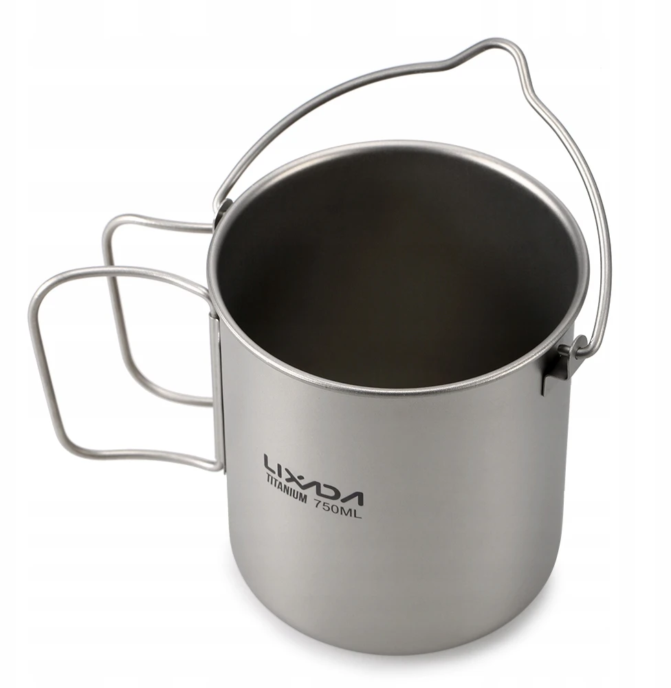 Lixada TITANIUM PUODULIO PUODAS 750ml TOURIST + SPORK