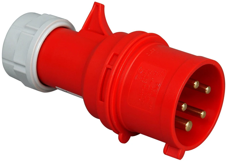 Orno Lizdas kampinis SEZ, 5x32A, IP44, 400V, Pilkas/Raudonas