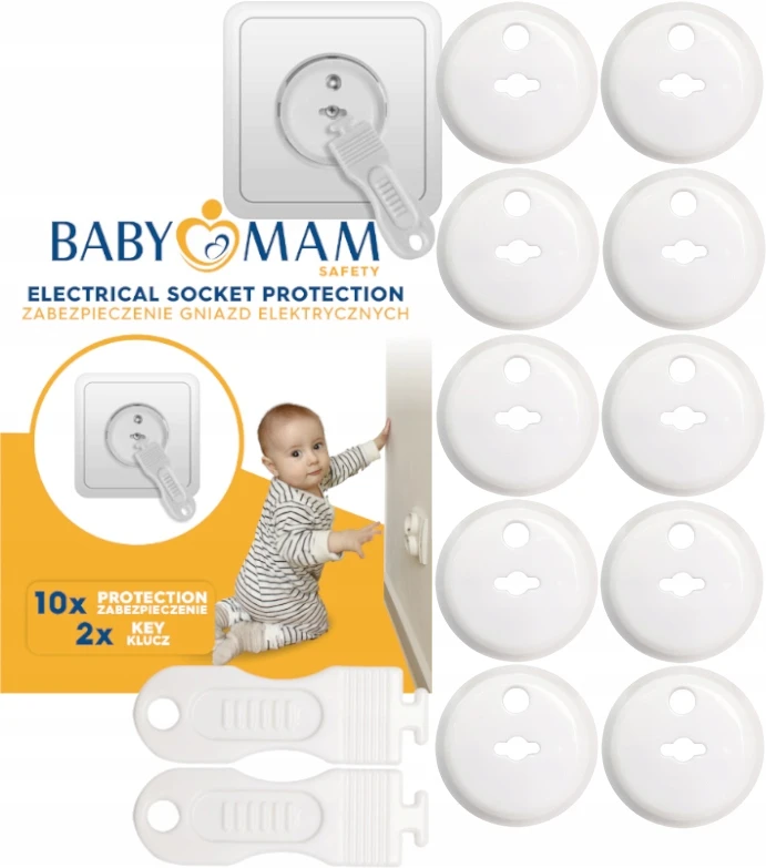 LIZDŲ APSAUGOS, KONTAKTINIAI LIZDAI, KIŠTUKAI, 10 BABYMAM RINKINYS