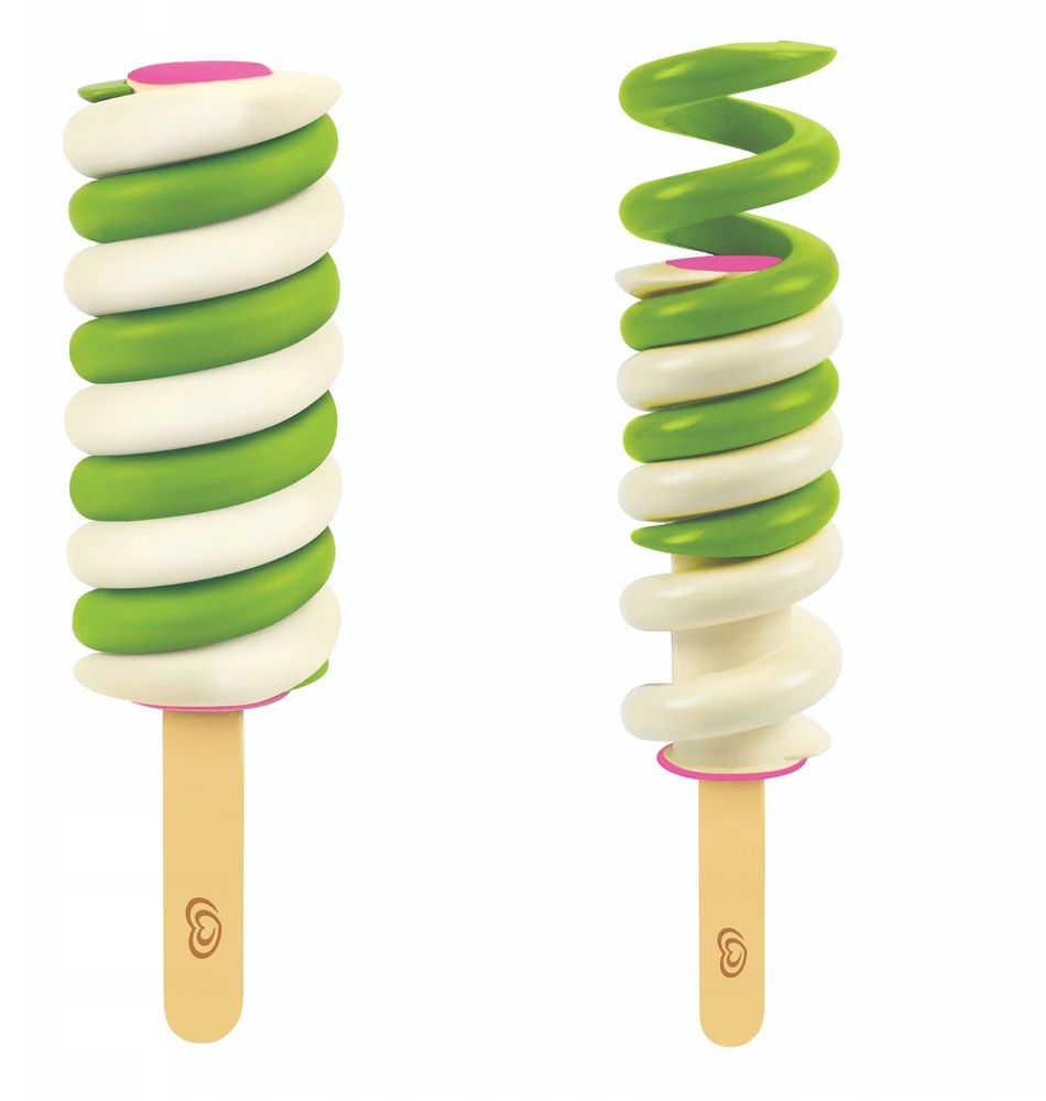 LODY NA PATYKU ZABAWKOWY LÓD TWISTER Žalias ALGIDA CASDON