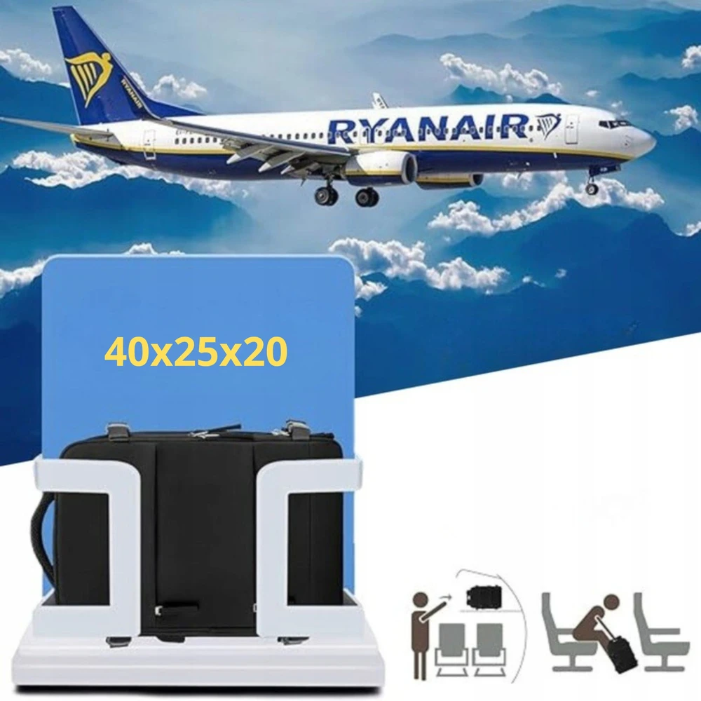 Loftek Vakuuminė kuprinė lėktuvui 40x25x20 rankiniam bagažui Wizzair Ryanair