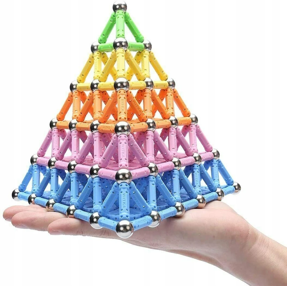 LOGIC 3D Neocube Magnetic Building Blocks Construction Balls rinkinys XXL 152 elementai