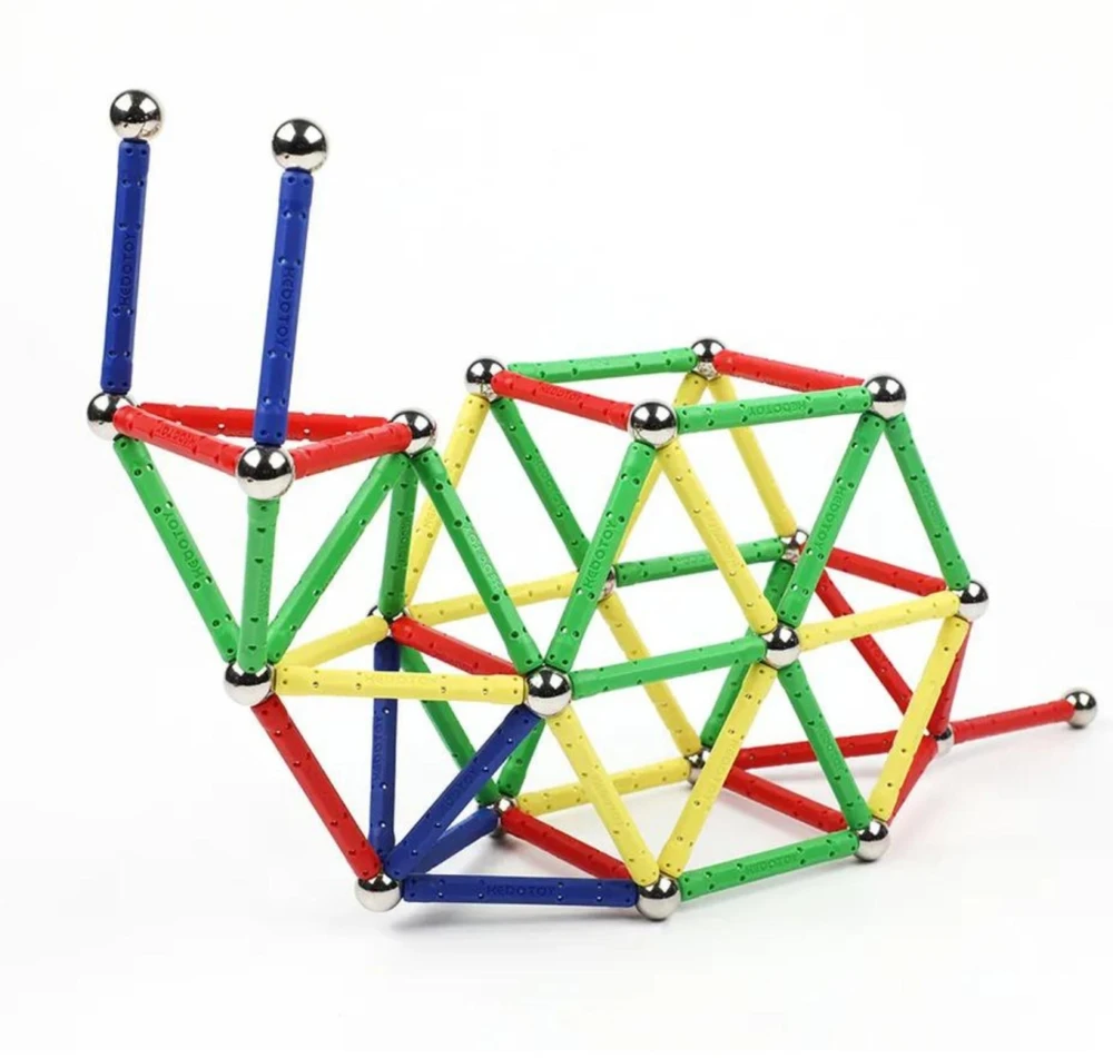 LOGIC 3D Neocube Magnetic Building Blocks Construction Balls rinkinys XXL 152 elementai