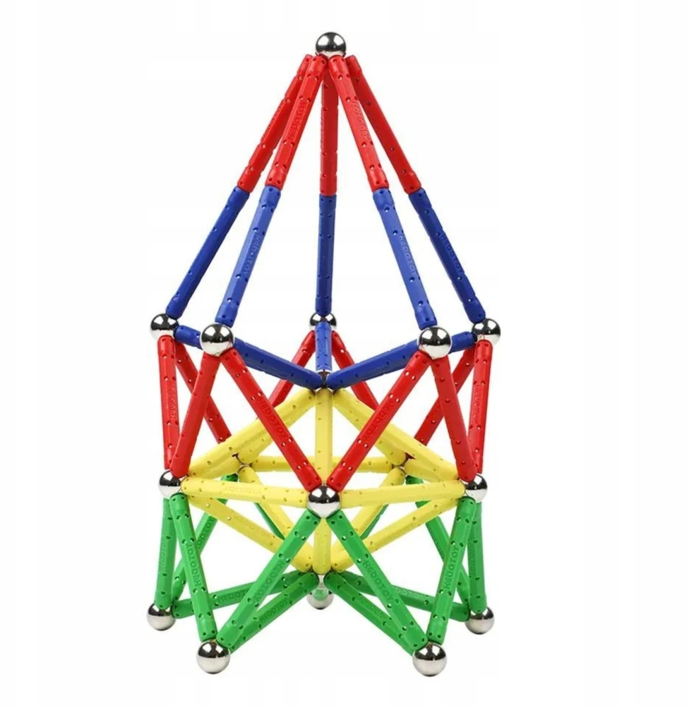 LOGIC 3D Neocube Magnetic Building Blocks Construction Balls rinkinys XXL 152 elementai