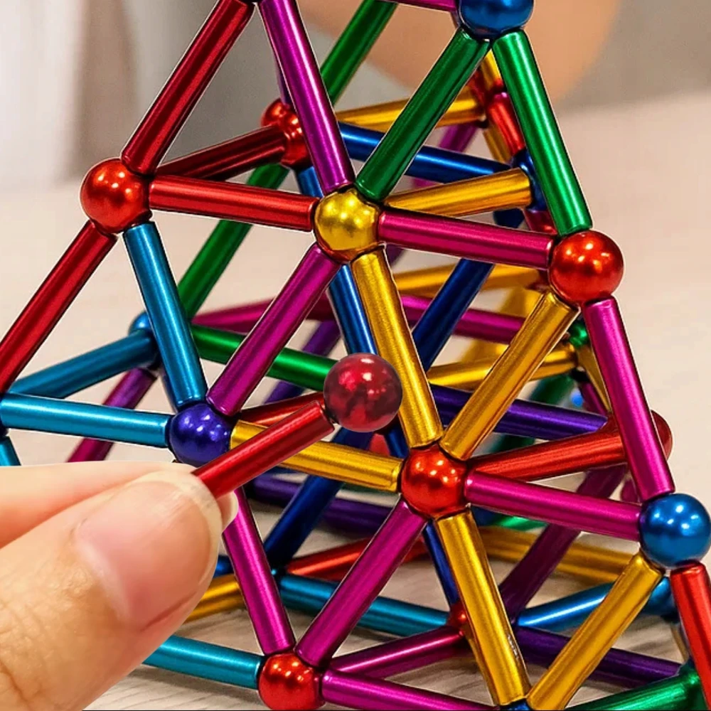 LOGIC NEOCUBE MAGNETINIAI BLOKAI VAVORYKŠTĖS KAMULIŲ RINKINYS XXL 126 Vnt.