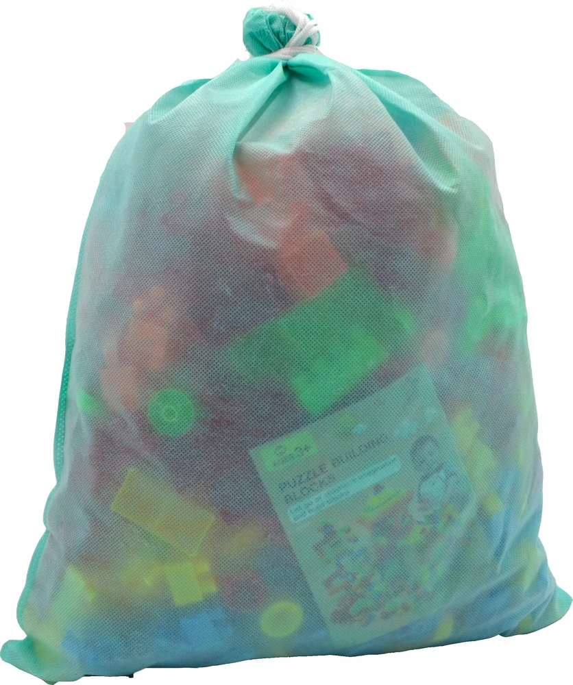 LOGIC Plastikiniai Konstrukcinių BLOKŲ RINKINYS 500 vnt. DIDELIS